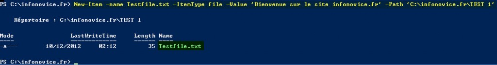 Découvrir les commandes de base sous PowerShell | InfoNovice.fr